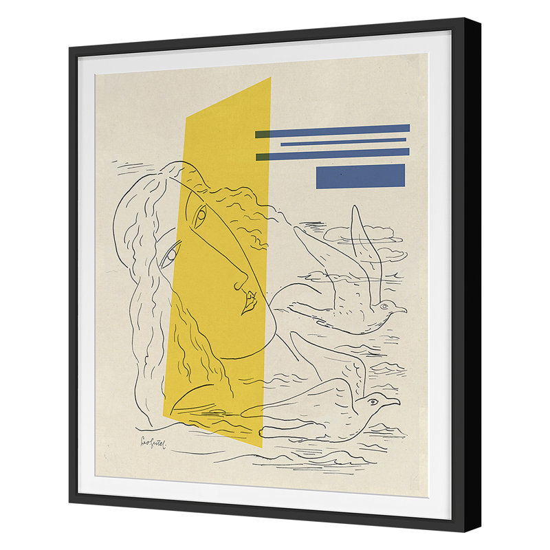 «Spring 2021 Classical Modern 1» par THE Studio - reproduction d'un seul cadre, Cadre noir, H 35 po x l 29 po