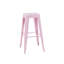  30 tabourets de comptoir en métal industriels 30 po, ensemble de 4 tabourets de bar empilables intérieur / extérieur, rose-46415761-46415763-46415774