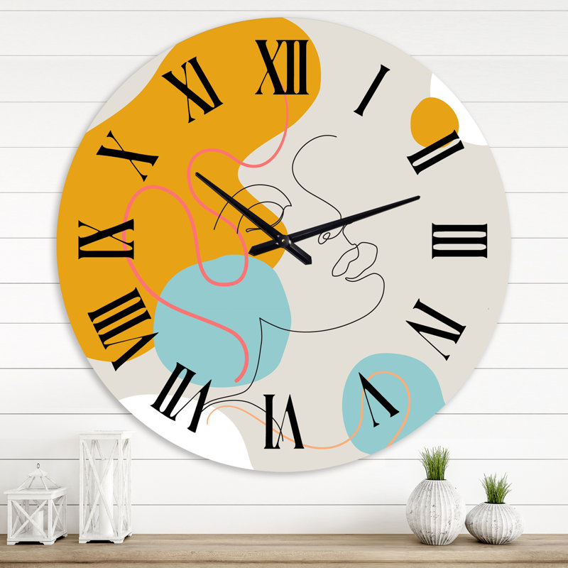 Horloge murale moderne à une ligne, Extra Small