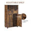 Armoire de rangement Farmhouse avec tablettes réglables-1665603091
