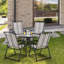 Chaise de terrasse pliante avec accoudoirs de salle de bain Kenya