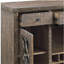 Raphaela Weathered Cherry Finish Server W/Cup Holder & Wine Rack