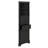 Tall Triangular Corner Cabinet With Triple Drawers And Customizable Shelves For Bathroom Kitchen-117531015