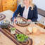 Chemin de table d'intérieur tressé en jute de qualité supérieure Kimmel, taille 11 po x 36 po-68366495-69335907-75845065