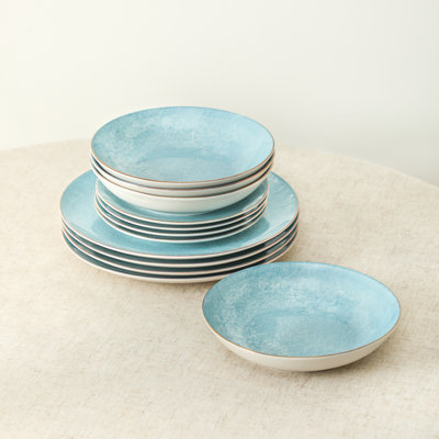 Service de table 12 pièces en porcelaine Christian Siriano