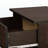 Ivy Brown Finish 1-Drawer & 3-Shelf Shoe Cabinet With Two Doors, 34.95" H X 23.16" W X 12.61" D