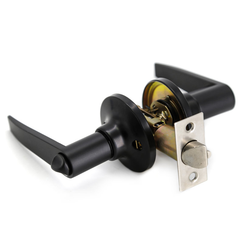 Keyed (Entry) Door Lever, Black