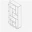 Bibliothèque moderne à 9 niveaux - blanc
