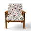 Chaise rembourrée Country Farmhouse - Chaise avec accoudoirs Rose Meadow-865139199