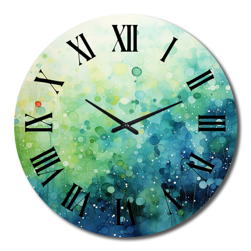 Chauncie - Horloge murale paysage abstrait, Grand