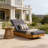 Outdoor Recliner with Water-Resistant Lounge Cushion-2051539868