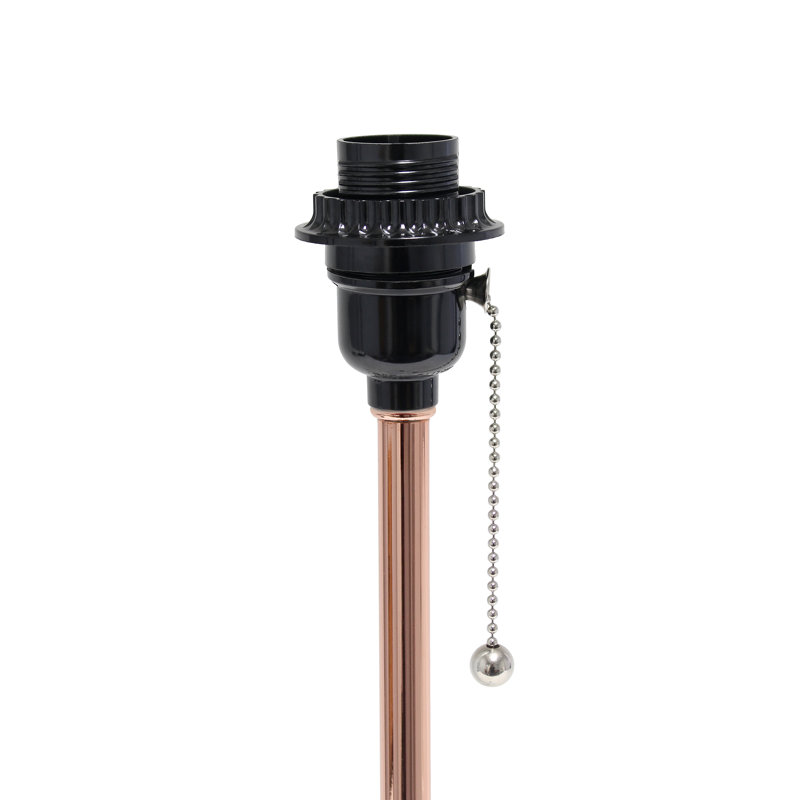 Delp Metal USB Table Lamp, Yes, White, Rose Gold