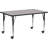 Goddard Mobile 24''W x 48''L Rectangular HP Laminate Activity Table - Adjustable Legs-12526310-40433198