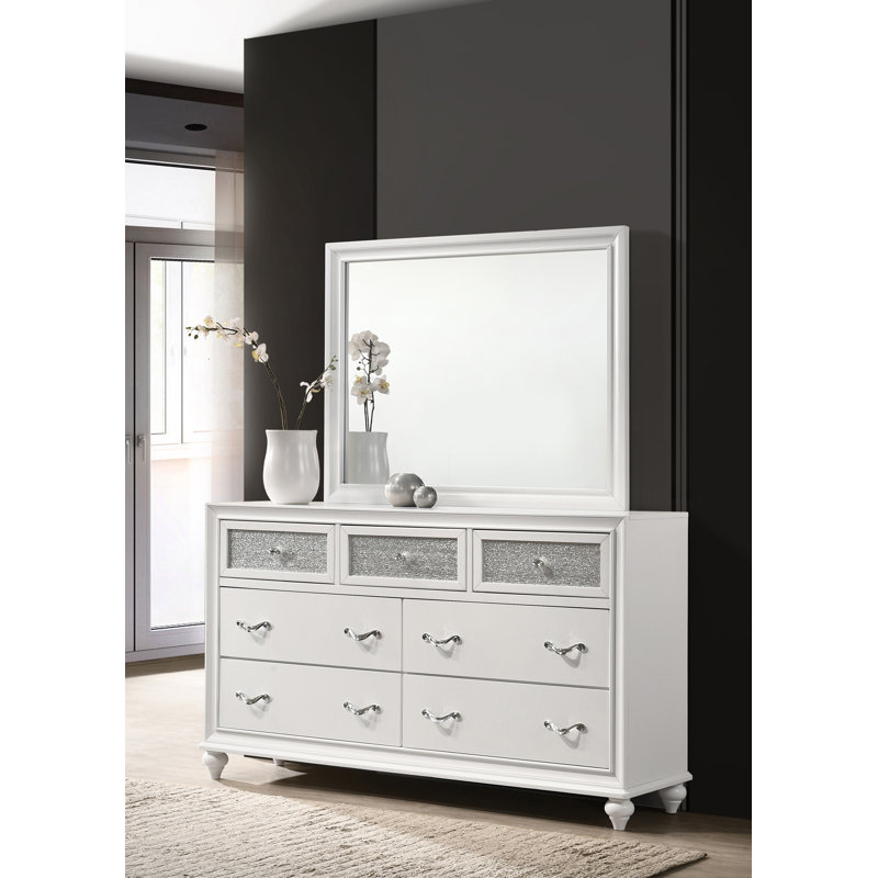 Commode 7 tiroirs avec miroir McManus