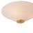 3-Light Mushroom-Shaped Fabric Semi-Flush Mount