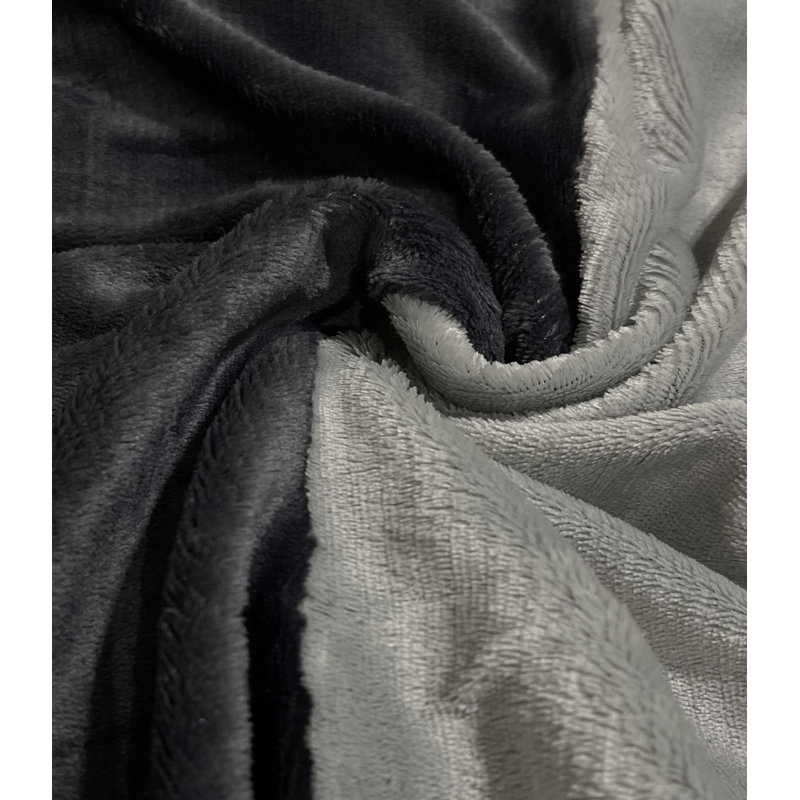 Chanson Bed Linen, 155 x 200cm Duvet Cover Set+2 Pillow Shams+2 Pill, Grey