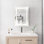 Armoire à pharmacie 20 po x 28 po avec miroir à fixation murale à DEL avec lumières, antibuée, imperméable, à intensité variable, 3000 K à 6000 K, porte simple, interrupteur tactile, tablettes de rangement