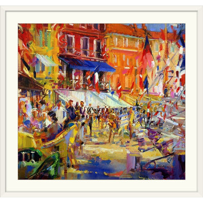 «Anjuman Port Promenade, Saint-Tropez» par Peter Graham, reproduction d'art