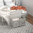 Accent Cabinet, Farmhouse Storage Chest, Lift Top Box Organizer With Safety Hinge To Open Up 100°