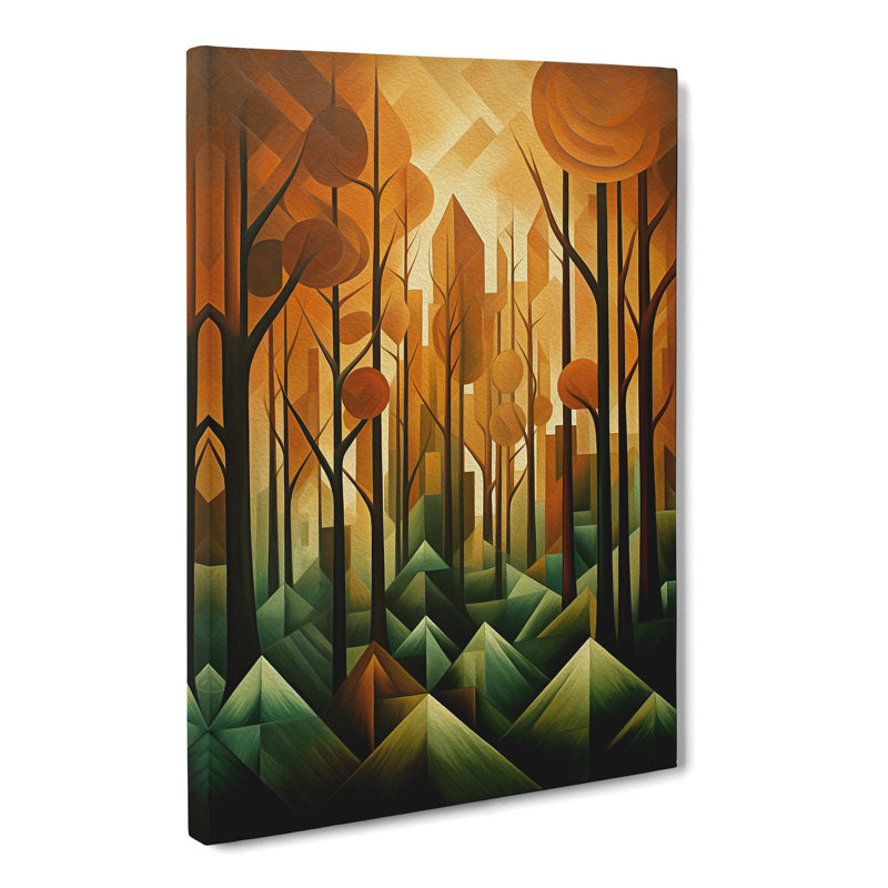 Forest Cubism No.2 - Print, 76cm H x 50cm W x 3cm D