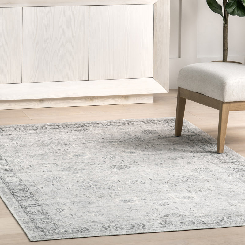  Bayberry Vintage Machine Washable Area Rug, Rectangle 3' x 5'