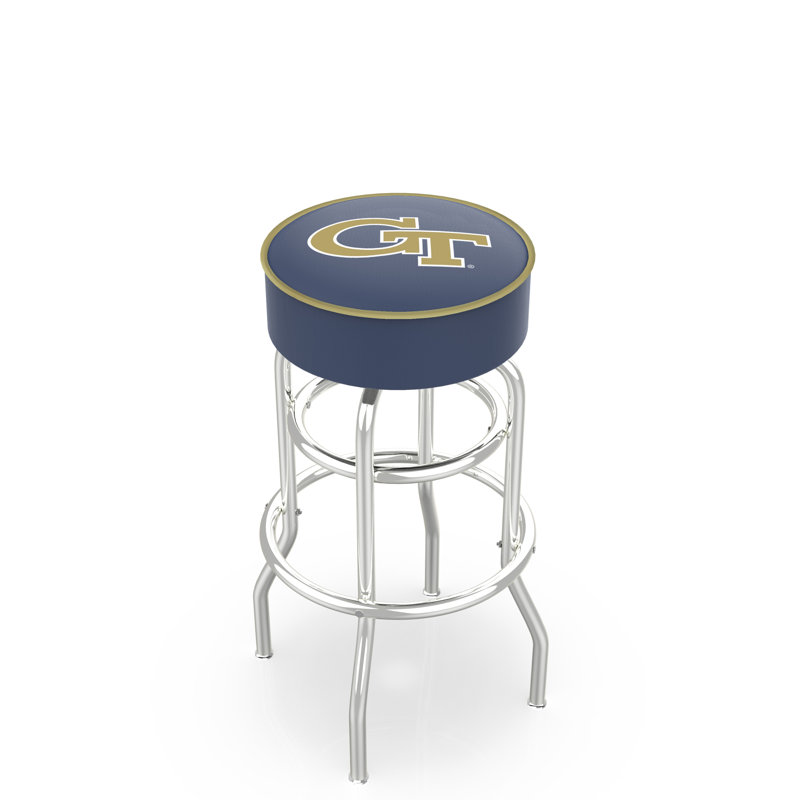 Tabouret de bar et de comptoir pivotant NCAA, Tabouret de comptoir (siège à 25 po de hauteur, Georgia Tech