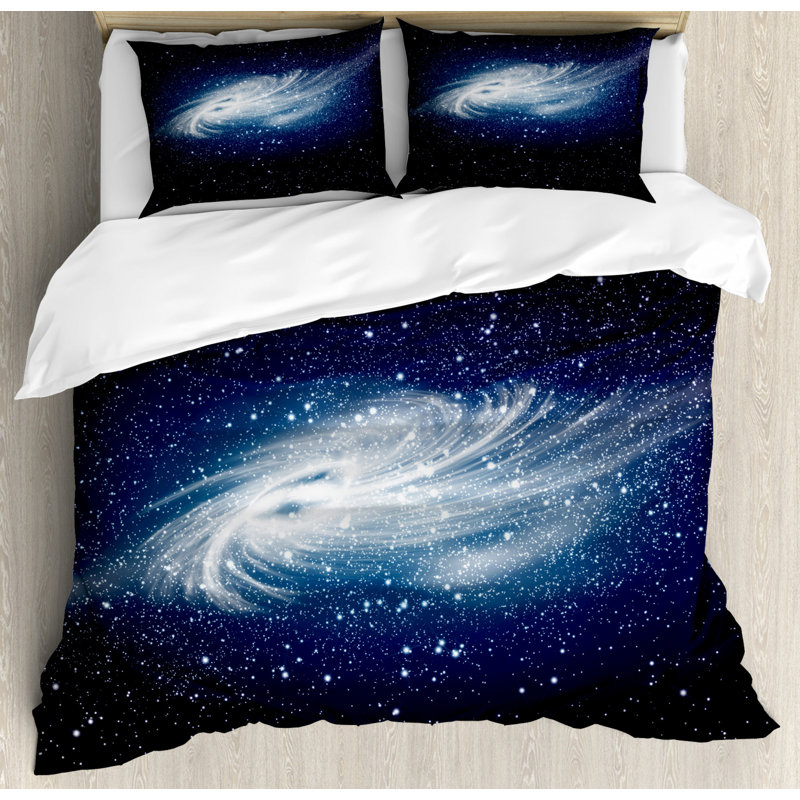 Modern & Contemporary Polyester Duvet Cover, King Duvet Cover + 2 Shams