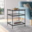 Table de bout avec rangement en verre Aphan-504151819