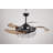 48-Inch Modern Black Ceiling Fan With Light And Remote Control (Bulb Not Included)