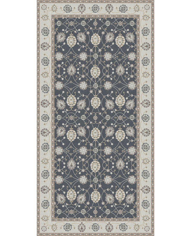 Armenia Gray Cushioned Kitchen Mat, Rectangle  2' x 3'