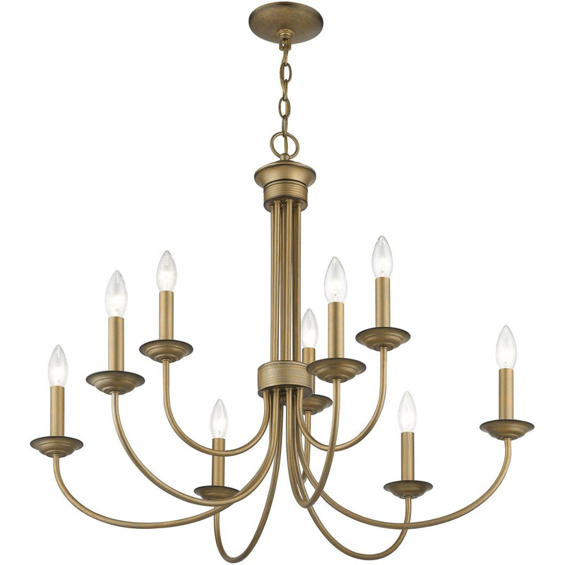 Lustre classique / traditionnel Katoya, H 30 po x l 8 po x P 18 po, 9