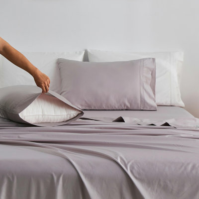 400 Thread Count 100% Egyptian Cotton Sheets Silky Soft Sateen Weave Cooling 16" Deep Pocket Hotel Luxury Bedsheet Double Hemstitch