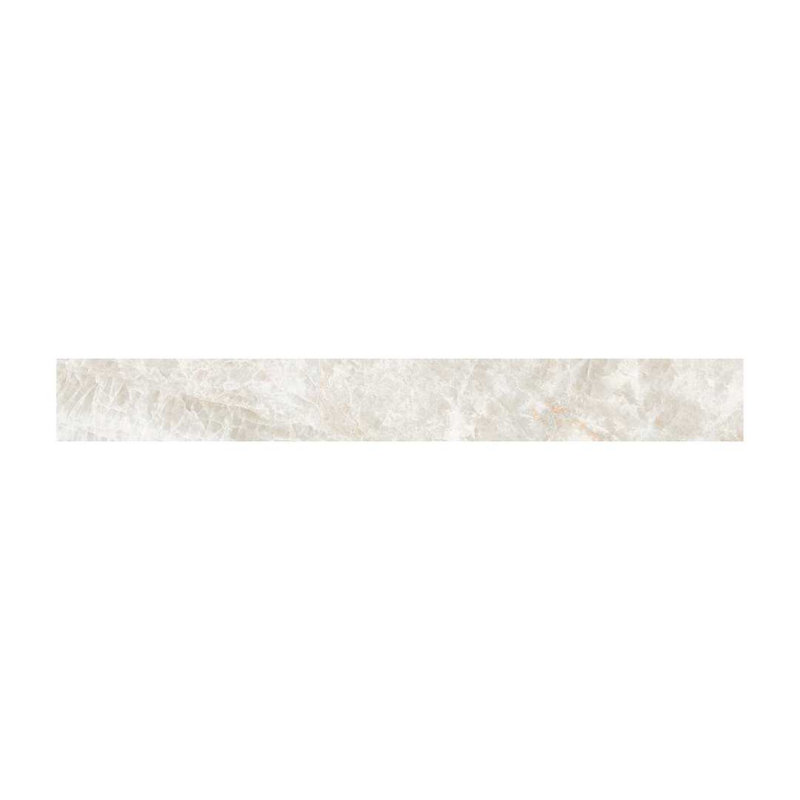 Galleria Taj Mahal 3" x 24" Porcelain Bullnose Tile, Brown