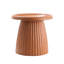 Table d'appoint ronde à base cannelée légère en oxyde de magnésium et diamètre de 19,69 po-1260192342
