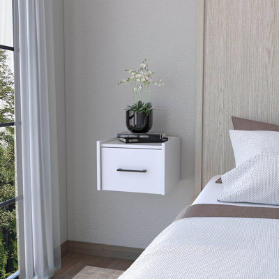 Table de chevet murale flottante