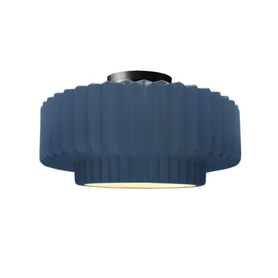 Plafonnier semi-encastré en céramique Radiance