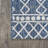 Ramadan Tribal Bohemian Blue/Ivory Indoor/Outdoor Rug-1451406106