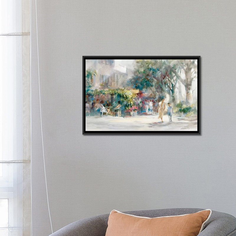 « shading sunday », impression sur toile, H 18 po x l 26 po x P 1,5 po, Toile avec cadre noir, Pas de tapis