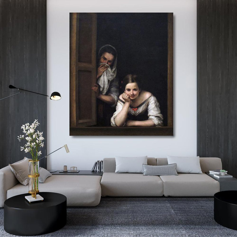 A Girl and Her Duenna, H 43 po x l 36 po