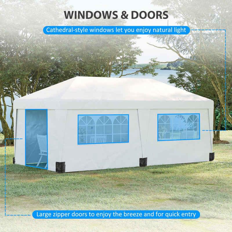 Steel Party Tent, White