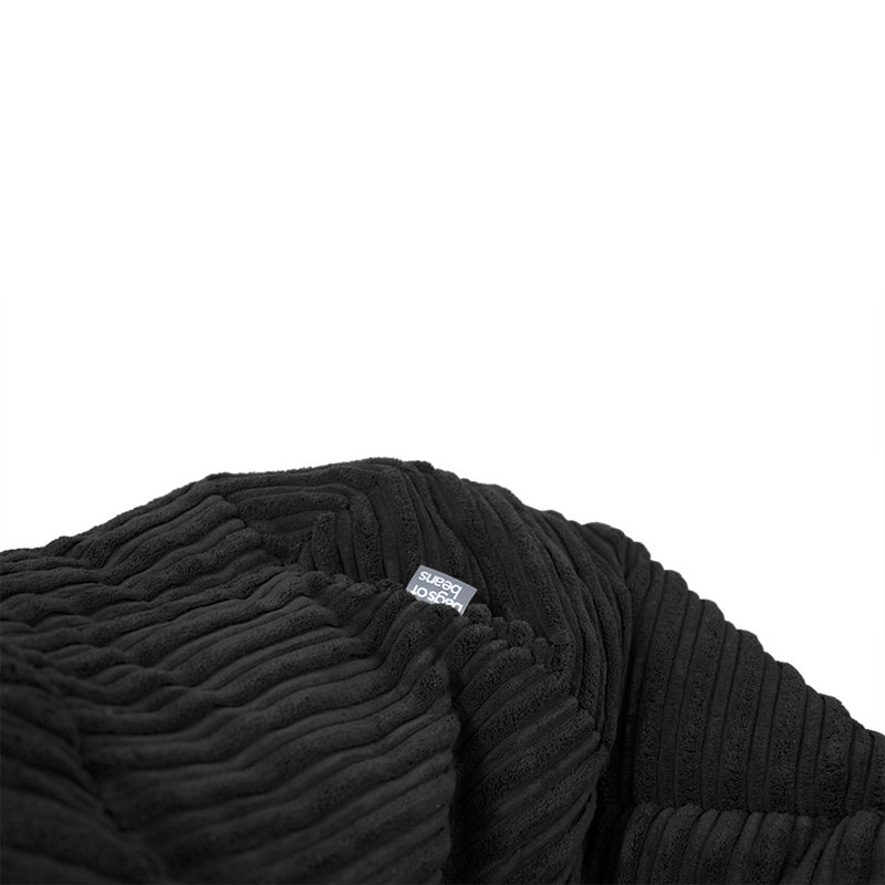 Polyester Refillable Classic Bean Bag, Black