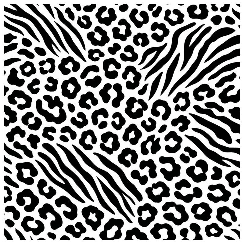 Leopard Zebra Print Comforter, King