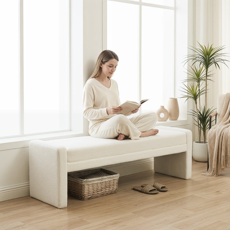 Banc de bout de lit, Ivory