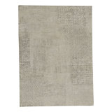 Hand-Knotted High-Quality Ivory and Wine Area Rug