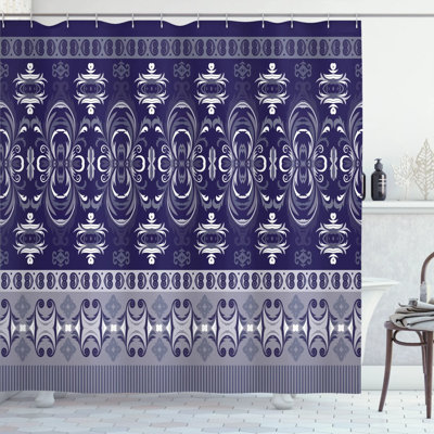 Paisley Shower Curtain with Hooks Included