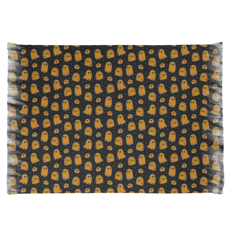 Arrière-plan noir/jaune Tapis décoratif, Oui