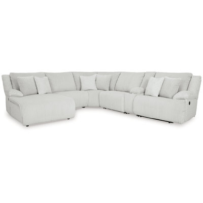 Canapé modulaire inclinable 6 pièces avec méridienne