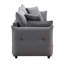 Canapé-lit 87,8 po Irina, tissu gris-1110006002