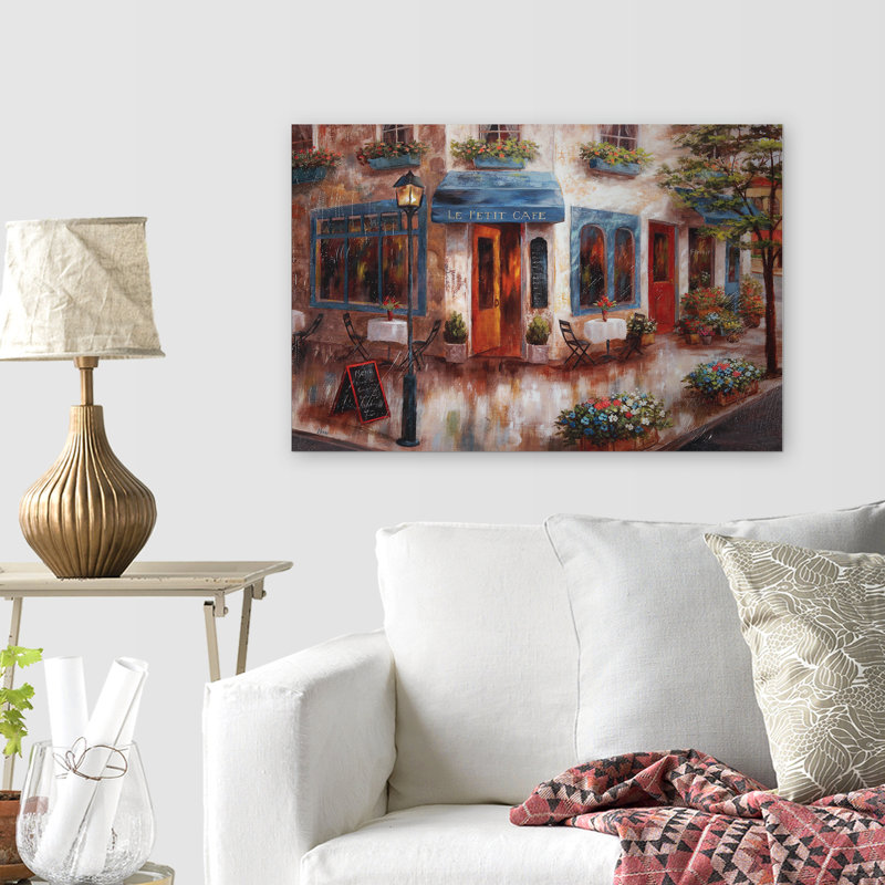 " Le Petit Cafe ", 18" H x 27" W x 1.5" D