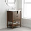 Meuble-lavabo simple en bois 24 po avec deux tiroirs Timar